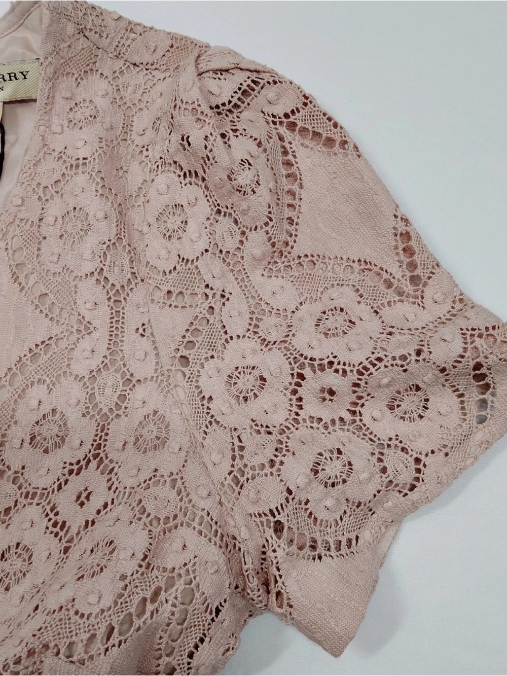 Burberry Pale Pink Lace Dress - Picture 8 of 14